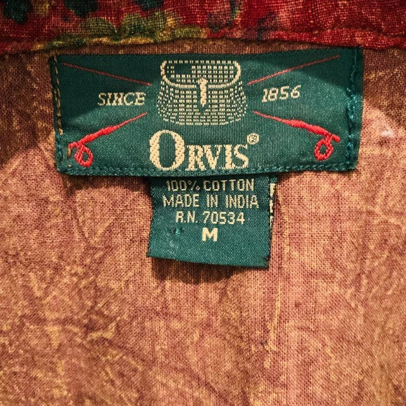 Orvis Jacket Size Medium Elephant Design Cotton Vintage RARE Quirky - Picture 4 of 12